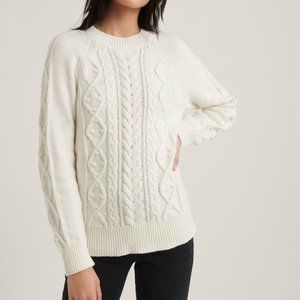 Cable Knit Crew Neck Sweater